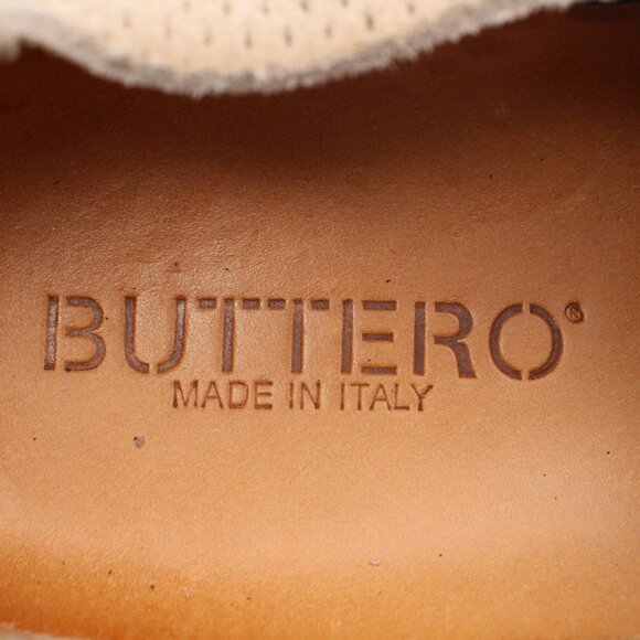 Buttero Shoes Mens Size 10.5 Lace Up Sneaker Tan Leather - Picture 8 of 10